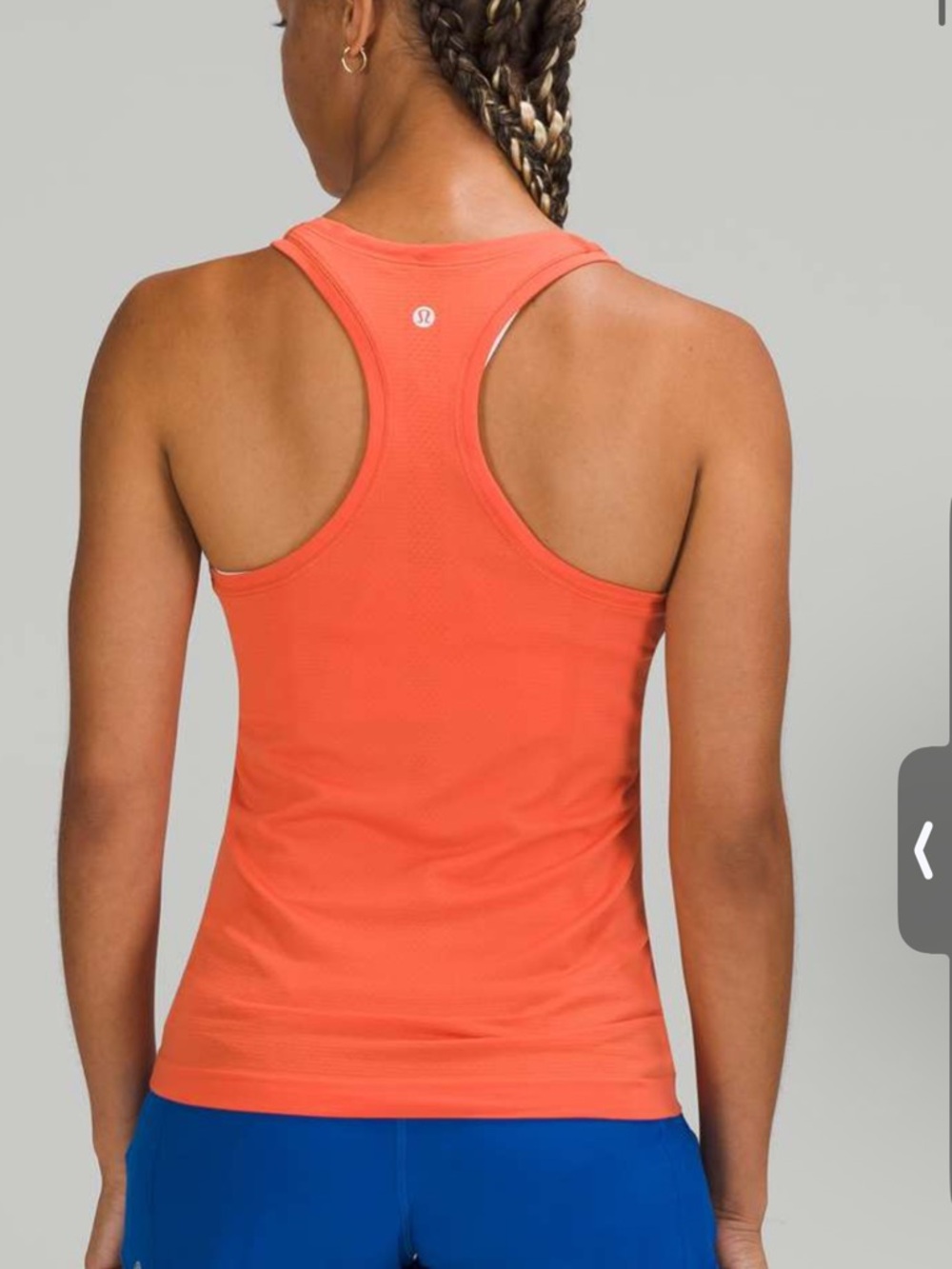 lululemon athletica Orange Racerback Sports Tank - Picture 5 of 6